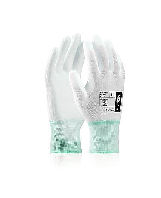 PURE TOUCH WHITE rukavice nylon/PU