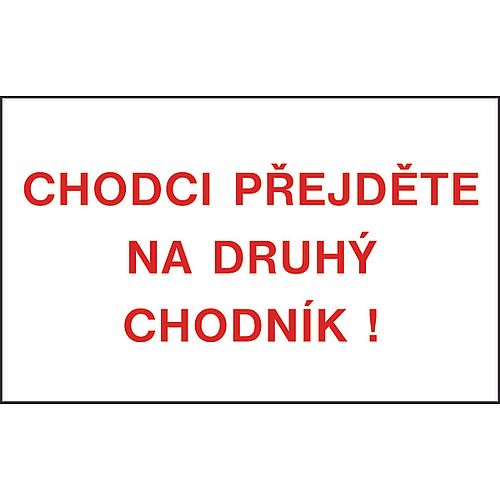 Chodci přejděte