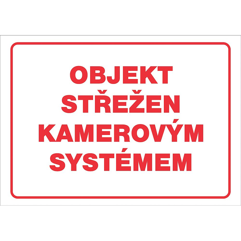 Objekt střežen kam.systémem