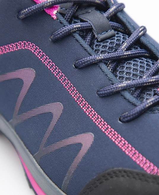 BLOOM navy/pink Dámská softshelová polobotka