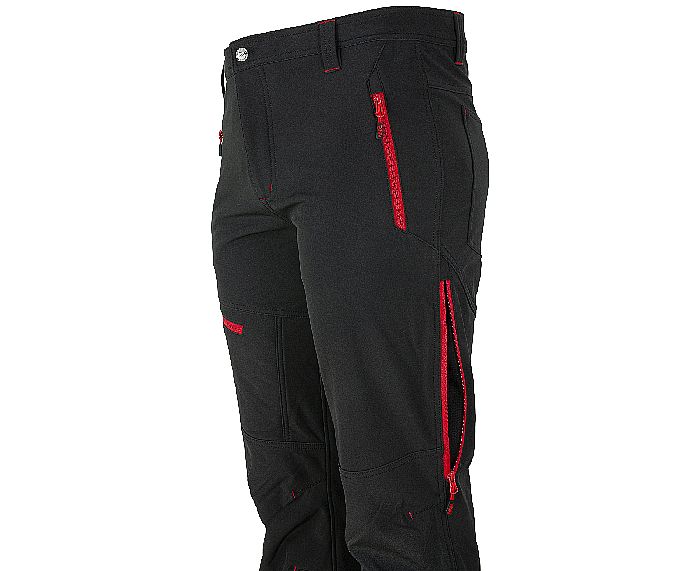 FORCE Trousers černo/červená