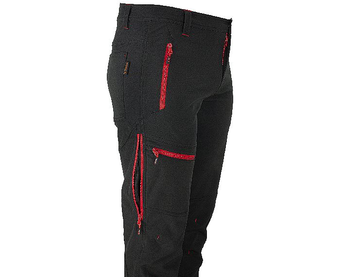 FORCE Trousers černo/červená