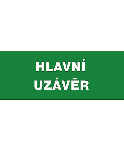 Hlavní uzávěr