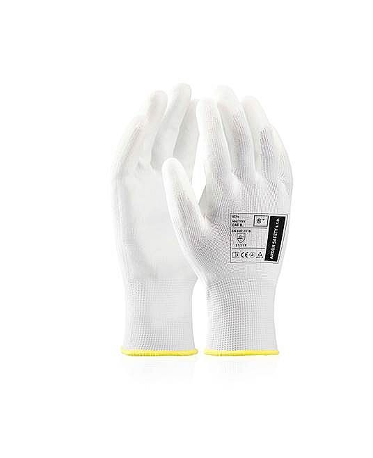 XC7e WHITE rukavice polyester/PU