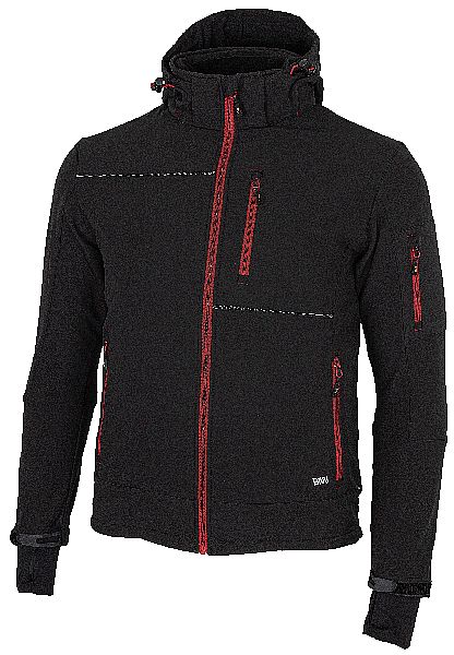 RUFUS Jacket black/red