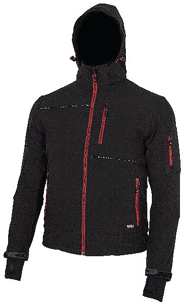 RUFUS Jacket black/red