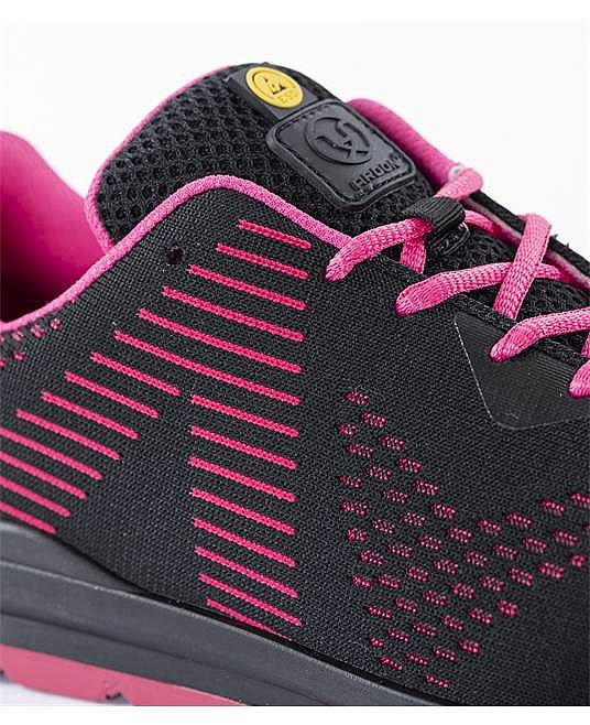 FLYTEX S1P ESD pink Textilní polobotka