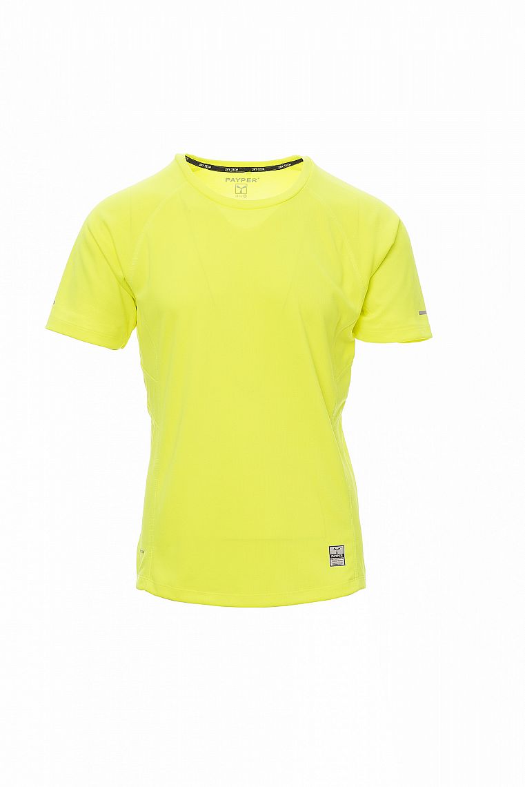 RUNNING ŽLUTÁ FLUO triko kr.rukáv