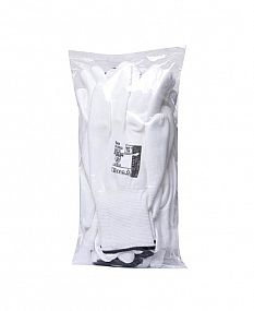 BUCK WHITE rukavice polyester/PU blistr