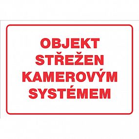 Objekt střežen kam.systémem