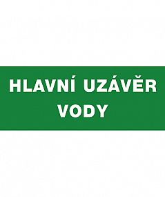 Hl.uzávěr vody