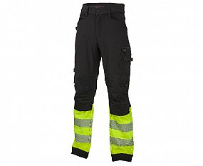 REFLECTOS Trousers black/yellow