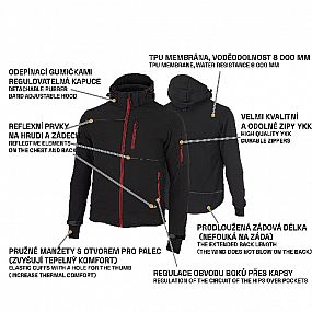 RUFUS Jacket black/red