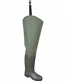 THIGH WADERS OB Zelené PVC holínky po stehna